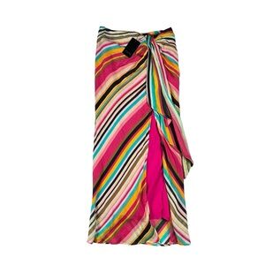 FATE Striped Tie Waist Skirt